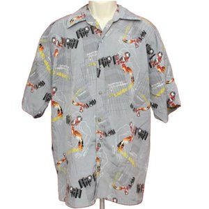 Boom Enterprise HIP HOP Phenomenon Culture Hawaiian Camp Shirt XL